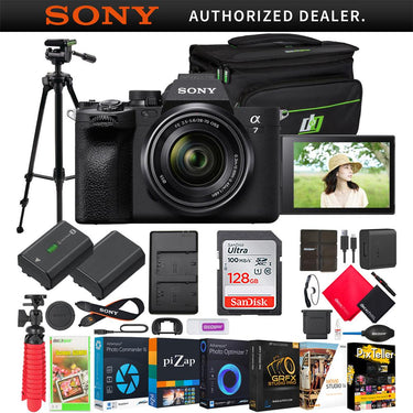 Sony a7 IV Mirrorless Full Frame Camera + 28-70mm Lens Kit + Pro Photography Bundle