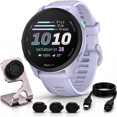 Garmin Forerunner 70 Cool Lavender with Charging Bundle