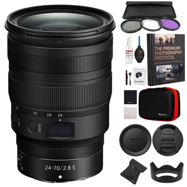 Nikon NIKKOR Z 24-70mm f/2.8 S Lens for Z Series Cameras w/ 82mm Filter Bundle