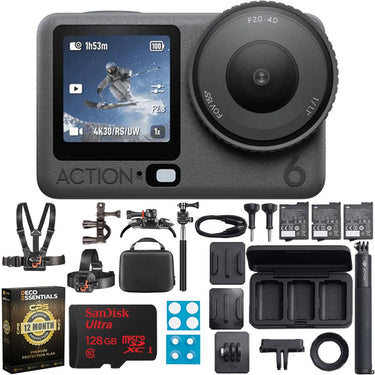 DJI Osmo Action 6 Adventure Combo, 4K120fps, 4h Battery + Year Protection Plan