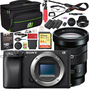 Sony a6400 Mirrorless 4K Camera Body ILCE-6400/B + 18-105mm F4 G OSS Lens Kit Bundle