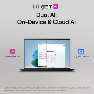 LG gram 15.6" Copilot+ PC AMD Ryzen AI 7, 16GB RAM, 512GB SSD Touch Laptop