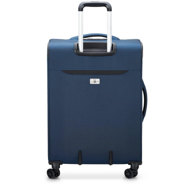 Delsey Sky Max 2.0 Softside Expandable Luggage with Spinner Wheels, Blue, 24 Inch