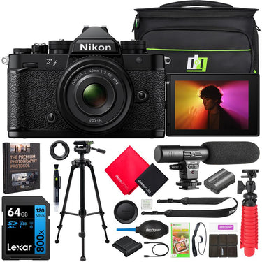 Nikon Z f Full Frame FX Mirrorless Camera Body Black + NIKKOR Z 40mm F2 SE Lens Bundle