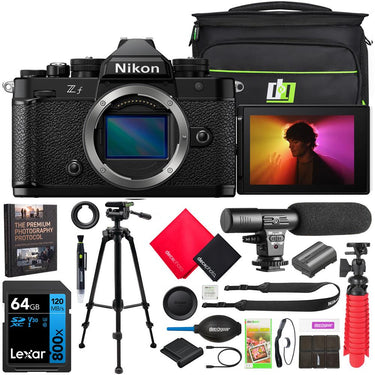 Nikon Z f Full Frame FX Mirrorless Interchangeable Lens Camera Body (Black) + Bundle
