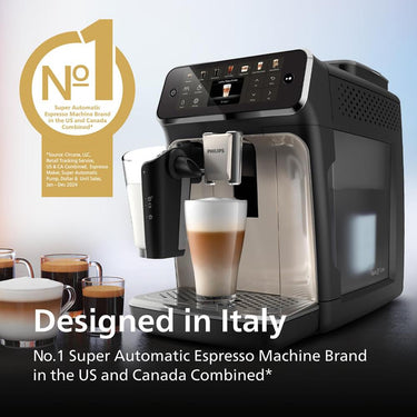 Philips 4400 Series Fully Automatic Espresso Machine Black + 2 Year Protection