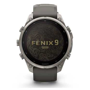 Garmin fenix 9 Pro inReach, Solar, 47 mm Titanium with Pebble Gray/Silver Gray Band
