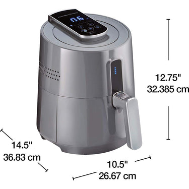 Hamilton Beach 3.7 Quart/3.5 Liter Digital Air Fryer, Gray (35051C)