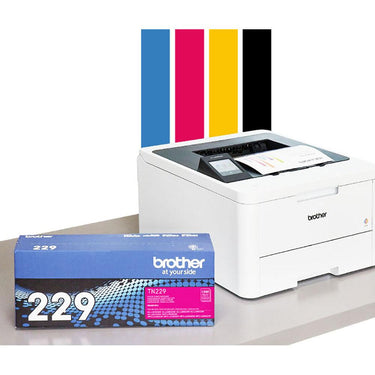 Brother HLL3280CDW Laser Printer with Deco Gear Printer eBook and Printer Cable