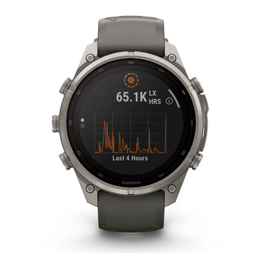 Garmin fenix 9 Pro Solar, 47mm Titanium with Silicone Band +Essential Protection Bundle