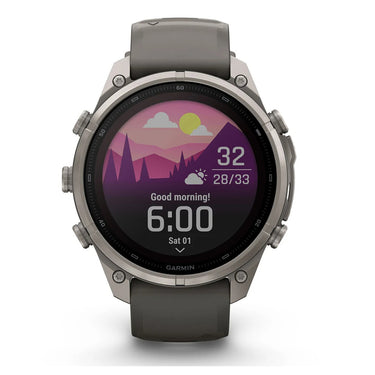 Garmin fenix 9 Pro Solar, 47mm Titanium with Silicone Band +Essential Protection Bundle