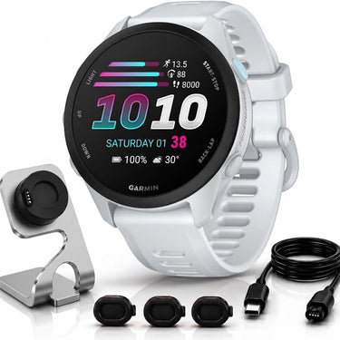 Garmin Forerunner 70 Whitestone with Charging Bundle