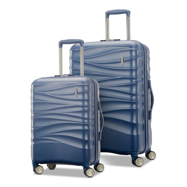 American Tourister Cascade Hardside Luggage with Spinner Wheels, 2PC SET 20/24, State Blue