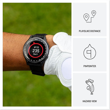Garmin Approach S50 Advanced Golf GPS Smartwatch Renewed with Nylon Bands Bundle