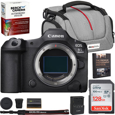 Canon EOS R5 Mark II Full Frame Mirrorless Camera Body with Accessories Bundle