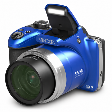 Minolta MN52Z Dimage 20 MP / 4K Bridge Camera w/52x Optical Zoom (Blue)