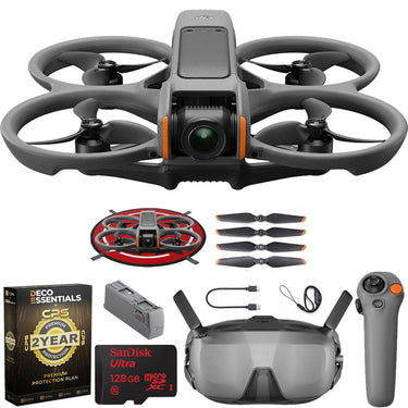 DJI Avata 2 Fly Smart Combo (Single Bat) w/ FPV Drone Goggles + RC Motion 3 Bundle