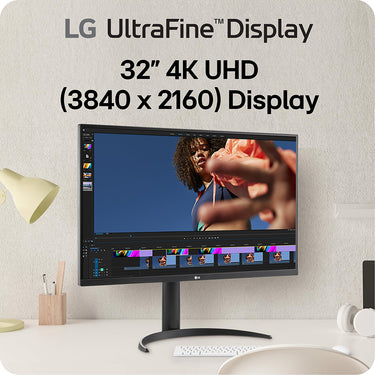 LG 32UR550K-B 32-Inch UltraFine 4K UHD (3840 x 2160) Monitor, Black