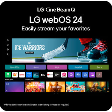 LG CineBeam Q PU600U 4K UHD Smart Portable Laser Projector - 2026