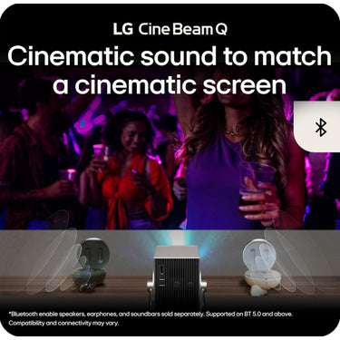 LG CineBeam Q PU600U 4K UHD Smart Portable Laser Projector - 2026