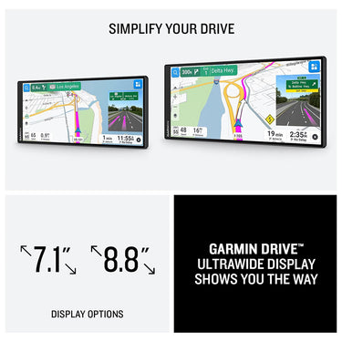 Garmin Drive (8.8") GPS Navigator with Deco Gear Case & Multifunction Car Socket