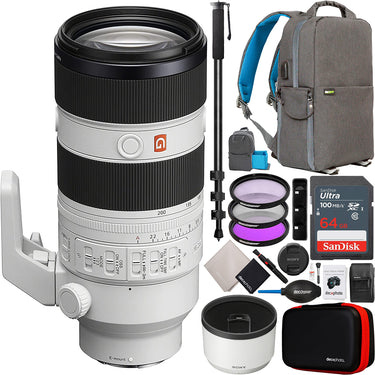 Sony FE 70-200mm F2.8 GM OSS II Full Frame Zoom Lens for E-Mount SEL70200GM2 Bundle