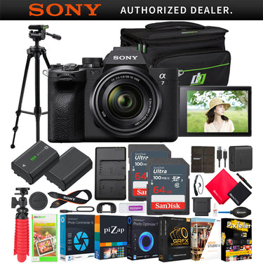 Sony a7 IV Mirrorless Full Frame Camera + 28-70mm Lens Kit + Pro Bundle Refurbished