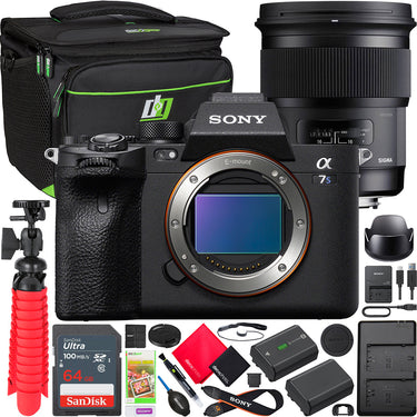 Sony a7S III Mirrorless Full Frame Camera Body Kit + Sigma 50mm F1.4 Art Lens Bundle