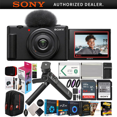 Sony ZV-1F Vlog 4K Camera+Vlogger Tripod Kit Content Creator Bundle Refurbished