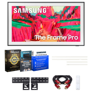 Samsung 85" The Frame Pro Neo QLED 4K TV (2025) w/ White Bezel + Protection Bundle