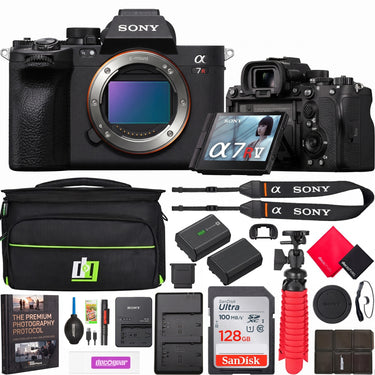 Sony a7R V Alpha Full Frame Mirrorless Camera Body ILCE-7RM5 + Speedlite & Bag Bundle