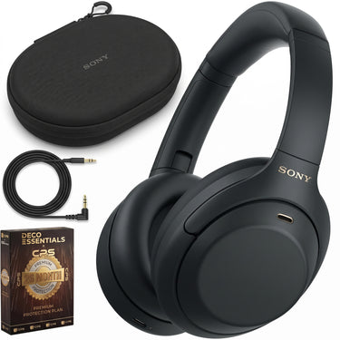 Sony WH1000XM4C/B Noise Cancelling Wireless Headphones Black Extended Warranty Bundle