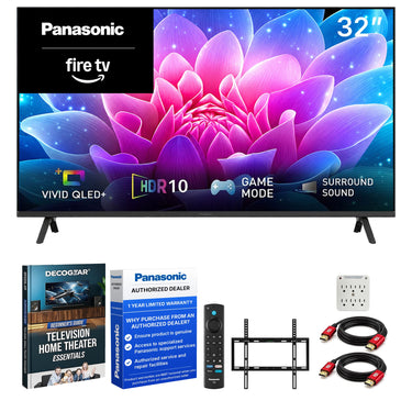 Panasonic 32" S65C Full HD 1080p 60Hz QLED+ Fire TV (2026) + Mount + Guide Bundle