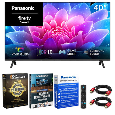 Panasonic 40" S65C Full HD 60Hz QLED Fire TV 2026 + 26 Month Protection Bundle