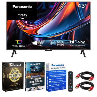 Panasonic 43" W80C 4K UHD 60Hz QLED+ Fire TV 2026 + 26 Month Protection Bundle