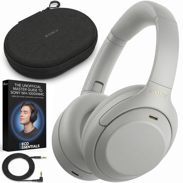 Sony WH1000XM4C/S Premium Noise Cancelling Wireless Headphones + Guidebook Bundle