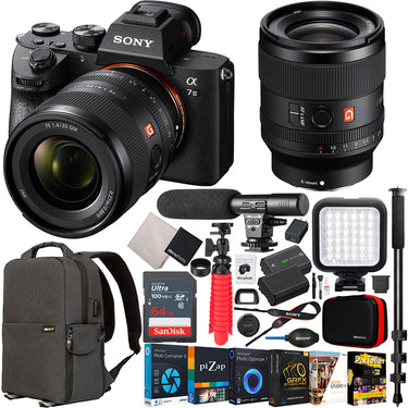 Sony a7 III Mirrorless Full Frame Camera + FE 35mm F1.4 GM Lens SEL35F14GM Kit Bundle