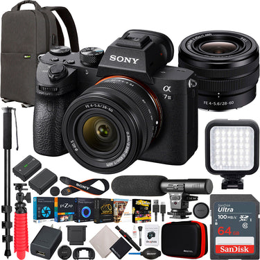 Sony a7 III Full Frame Mirrorless Camera Body + FE 28-60mm F4-5.6 Lens SEL2860 Bundle