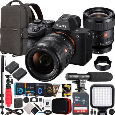 Sony a7 IV Full Frame Mirrorless Camera + 24mm F1.4 GM Lens Kit SEL24F14GM Bundle