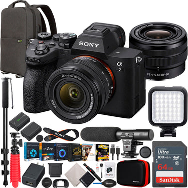 Sony a7 IV Full Frame Mirrorless Camera Body + FE 28-60mm F4-5.6 Lens SEL2860 Bundle