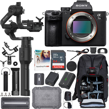 Sony a7 III Mirrorless Camera ILCE-7M3 + DJI Ronin-S Essentials Filmmaker's Kit