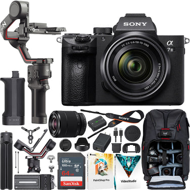 Sony a7 III Mirrorless Full Frame Camera + 28-70mm Lens Kit + DJI RS 3 Gimbal Bundle