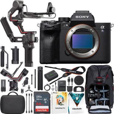 Sony a7S III Mirrorless Full Frame Camera Body Kit + DJI RS 3 Combo Gimbal Bundle