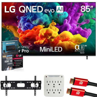 LG 85" QNED evo AI QNED84B Mini LED 4K Smart TV w/ Accessories Bundle