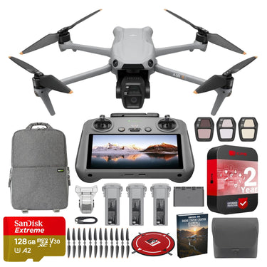 DJI Air 3S Drone Fly More Combo with RC 2 Remote + Extended Warranty Bundle