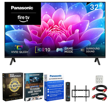Panasonic 32" S65C Full HD 1080p 60Hz QLED+ Fire TV (2026) w/ 26 Month Protection Bundle