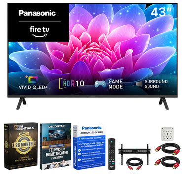 Panasonic 43" S65C Full HD 1080p 60Hz QLED Fire TV (2026) w/ 26 Month Protection Bundle