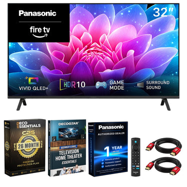 Panasonic 32" S65C Full HD 60Hz QLED+ Fire TV 2026 + 26 Month Protection Bundle