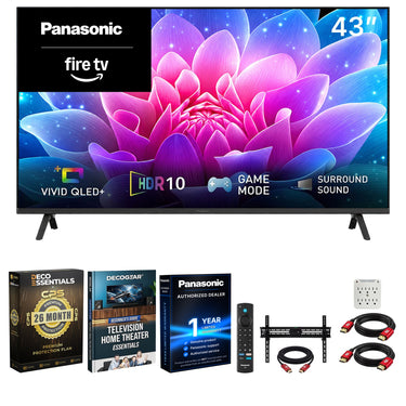 Panasonic 43" S65C Full HD 1080p 60Hz QLED Fire TV (2026) w/ 26 Month Protection Bundle