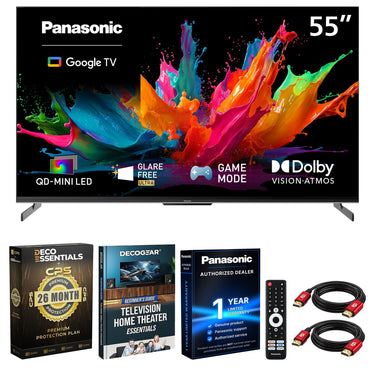 Panasonic 55" W85C 4K QD-Mini LED Google TV 2026 with 26 Month Protection Bundle